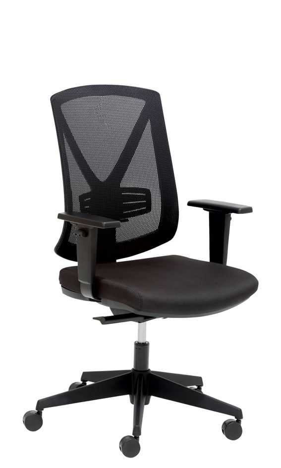 Drehstuhl schwarz, mit Netzrücken